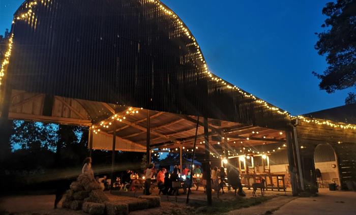 Gather in the Dutch Barn for delicious food pop up options like woodfired pizza, veganishmum and Jonnys weekend breakfast whatever the weather it is t